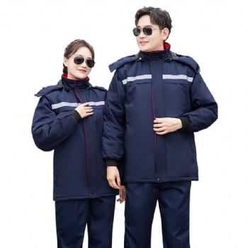 Winter work clothes customized with fleece thickening