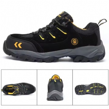 Toe Cap Mesh Work Shoes Genuine Leather Insulated Anti-slip Safety Shoes