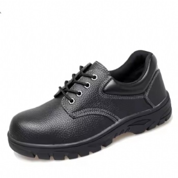 100% Genuine Leather Factory Worker Shoe Rubber Sole Anti Slip CE Customized LOGO Waterproof Steel Toe Safety Shoes