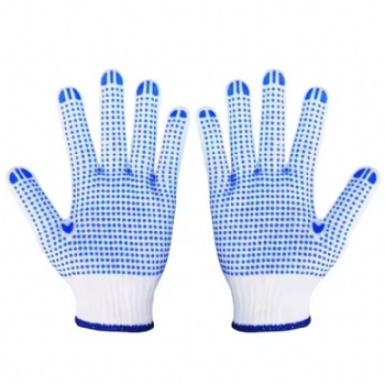 Industrial PVC Dotted Gloves Anti Slip Safety Work Hand Protect Gloves