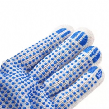 Industrial PVC Dotted Gloves Anti Slip Safety Work Hand Protect Gloves